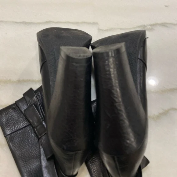 Kate Spade Boots Size 9 Black Leather - Picture 2 of 14